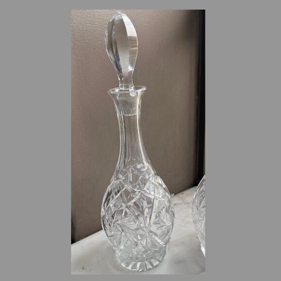 Midcentury Brilliant Cut Lead Crystal Decanter - Picture 2 of 13